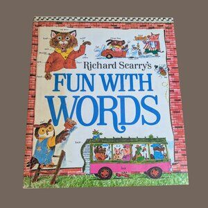 Richard Scarry’s Fun with Words Look and Learn Library Golden Press 1974